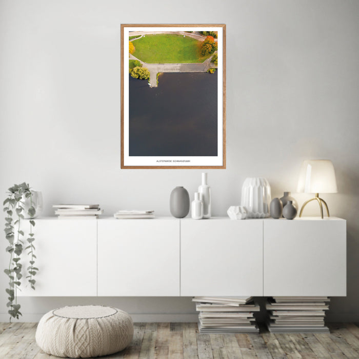 Alsterwiese Schwanenwik Poster