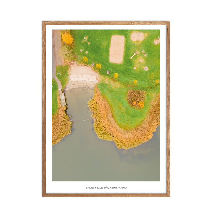 Badestelle Bäckerstrand Poster