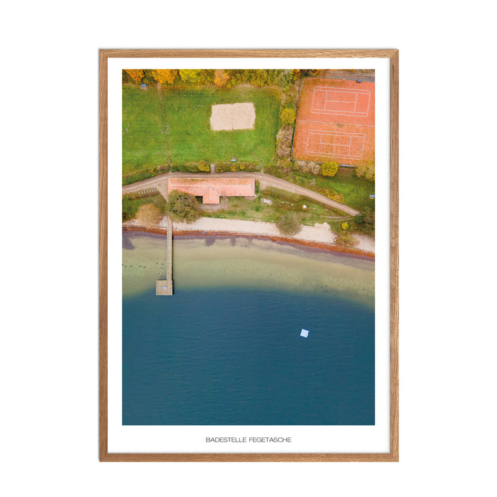 Badestelle Fegetasche Poster