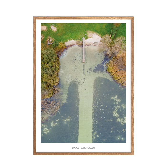 Badestelle Pülsen Poster