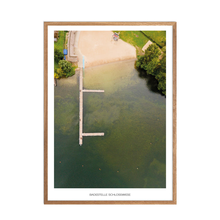 Badestelle Schlosswiese Poster