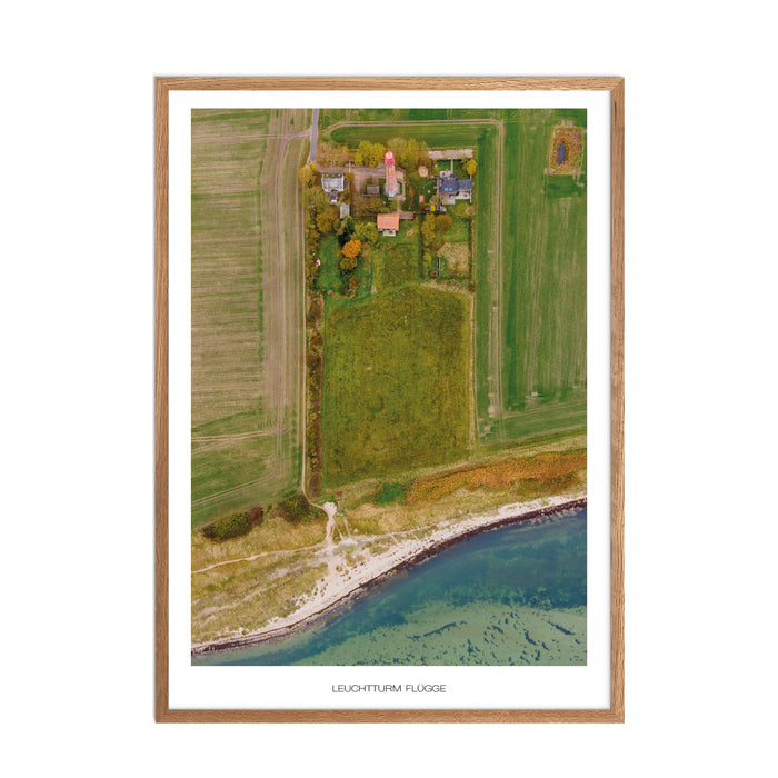 Leuchtturm Flügge Poster