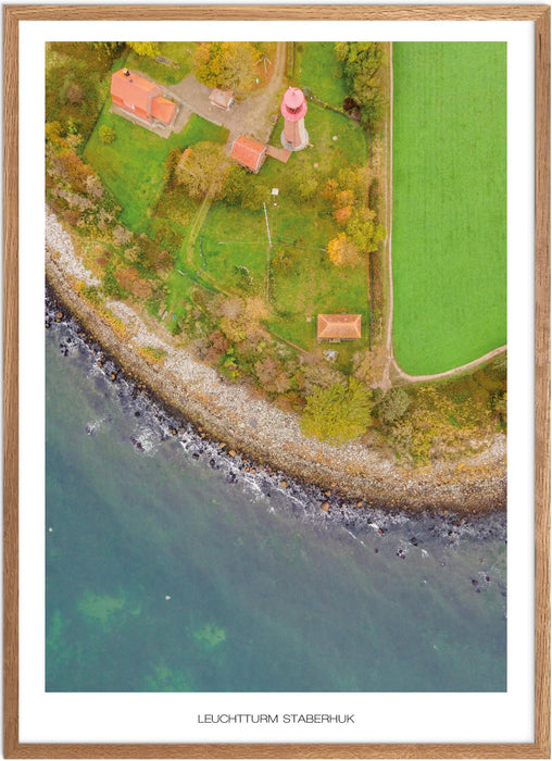 Leuchtturm Staberhuk Poster