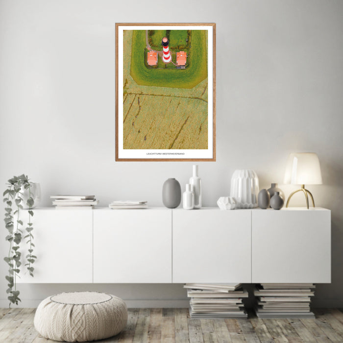 Leuchtturm Westerheversand Poster