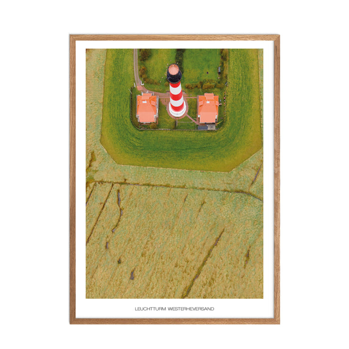 Leuchtturm Westerheversand Poster