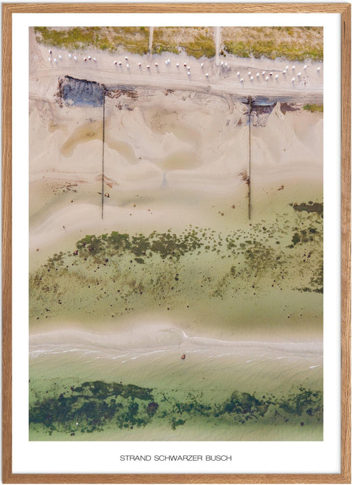 Strand Schwarzer Busch No. 1 Poster