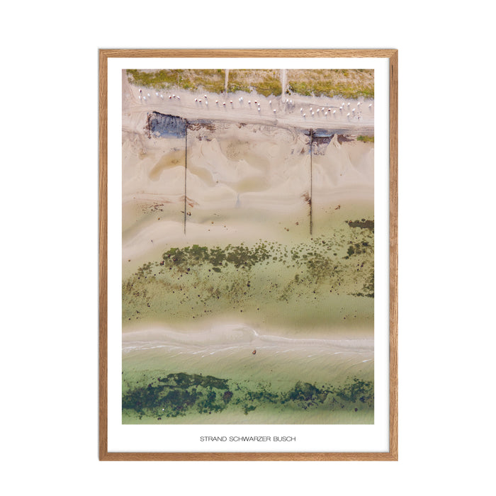 Strand Schwarzer Busch No. 1 Poster
