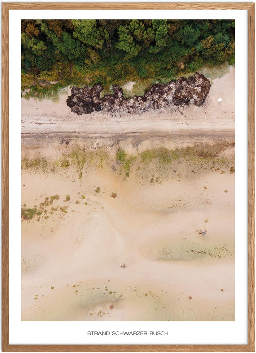 Strand Schwarzer Busch No. 2 Poster